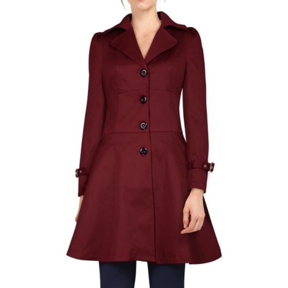 ChicStar Jackets & Blazers - 🍷 Lace Up Ruffled Jacket Burgundy🍷